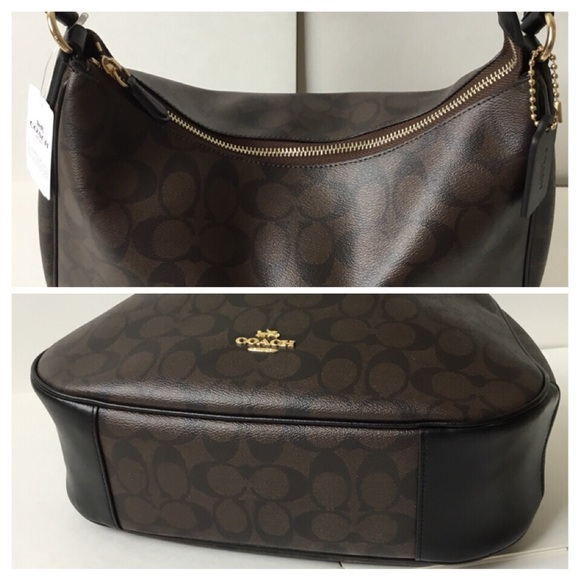 🌷Coach Zip Shoulder Bag In Signature Canvas NWT. - Picture 3 of 8